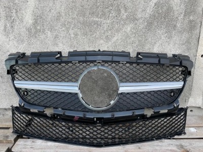 Решітка радіатора решітка радіатора бампера mercedes slk w172 2011- повний фото №1