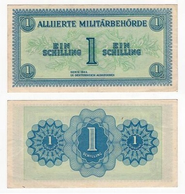 AUSTRIA OKUPACJA ALIANCKA 1944 1 SCHILLING