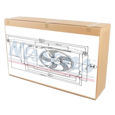 WENTYLATOR CHŁODNICY do PEUGEOT 206+ 1.1 1.4 HDi