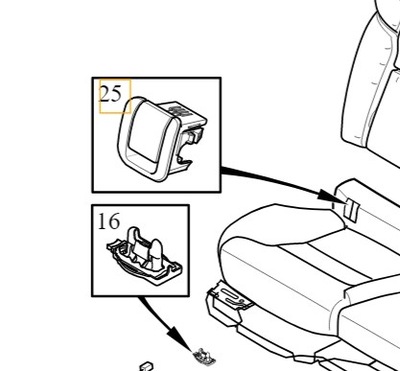 VOLVO S60 V60 II S90 V90 XC60 II XC40 RANURA ISOFIX ASIENTOS SOFA CON  