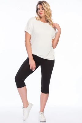 SANS CIENKI LEGGINSY PLUS SIZE BEZUCISKOWE 46 0RA