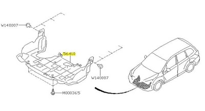 PROTECCIÓN PARA MOTOR SUBARU FORESTER ORIGINAL 2015-19  