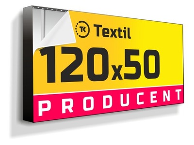Kaseton reklamowy LED TEXTIL 120x50cm