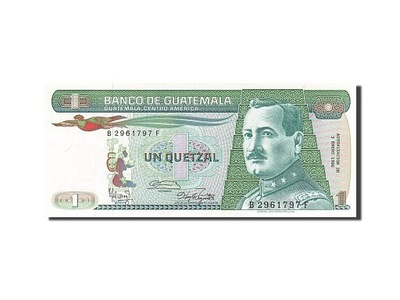 Banknot, Guatemala, 1 Quetzal, 1986, 1986-01-03, U