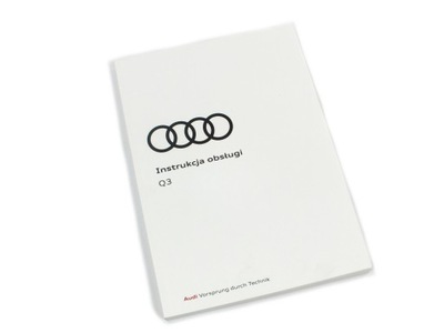 MANUAL SERVICE AUDI Q3 ORIGINAL ASO PL NEW CONDITION  