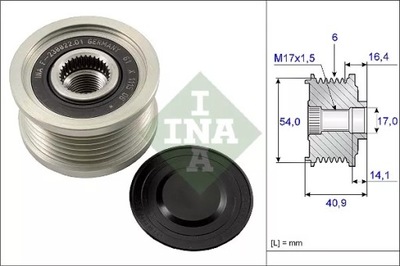 INA 535 0112 10 ALTERNADOR - EMBRAGUE JEDNOKIERUNKOWE  