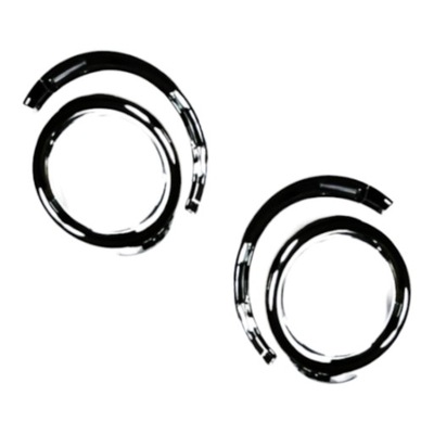 Рамка противотуманной фары хром l/p peugeot 307 2005-2007 фото №1