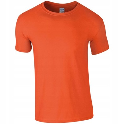 T-shirt Koszulka Pomarańczowa Gildan Bez Nadruku