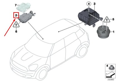 Mini countryman r60 ultra sonic-module 65759806332 9806332 фото №1