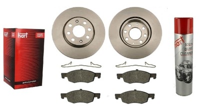 Гальмівні диски + гальмівні колодки перед opel corsa e 2014- вентильовані 257mm фото №1