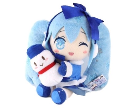 PLUSZAK MASKOTKA ANIME Vocaloid Snow Hatsune Miku Fluffy Winter Taito Xmass