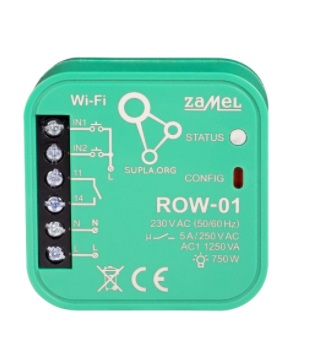 Sterownik jednokanałowy Wi-Fi Zamel Supla ROW-01