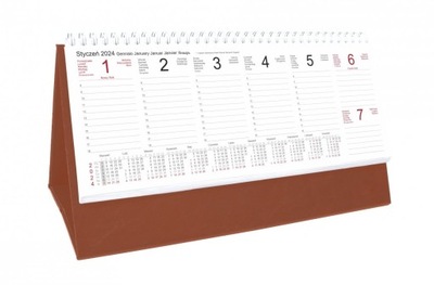 Kalendarz 2024 do biura TYGODNIOWY STOJĄCY notatki