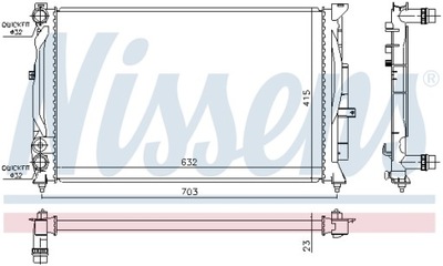 NISSENS РАДИАТОР ВОДЫ AUDI A4 B5 A6 C5 60308A BJ