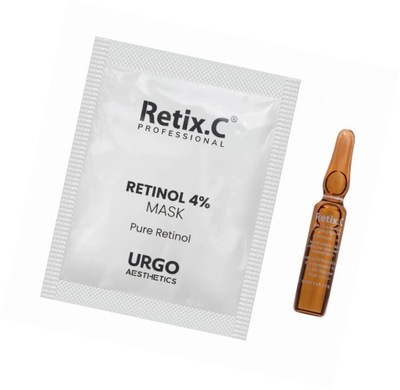 URGO RETIX C Zestaw SERUM Z WITAMINĄ C 2 ml + MASKA Z RETINOLEM 4% 5 g