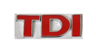 TDI EMBLEMAT ZNACZEK LITERKI NAKLEJKA NAPIS NA TYŁ