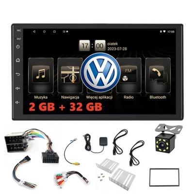 РАДИО VW 2DIN CARPLAY GPS НАВИГАЦИЯ 2G 32G фото