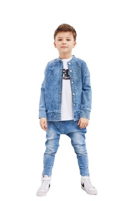Spodnie jeansowe niebieskie All For Kids 152 158