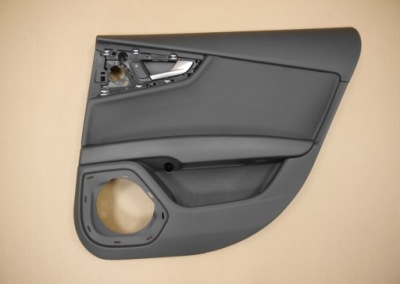 Audi a7 4g обшивка дверь правый задняя кожа фото №1