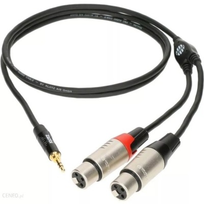 Klotz KY8-300 kabel mini jack stereo-2x XLR żeński