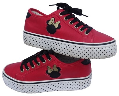 MINNIE Disney MOUSE na PLATFORMIE sneakersy roz 37