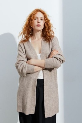 H&M HM Długi kardigan sweter damski modny luźny oversize obszerny miły 40 L