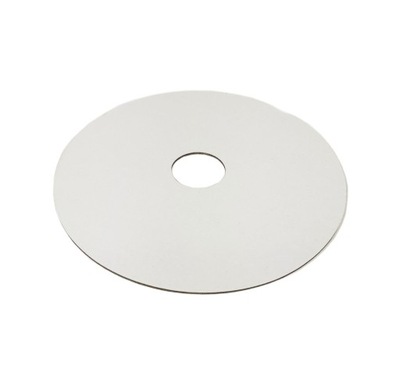 Podkład pod tort piętrowy z otworem - biały, 16 cm