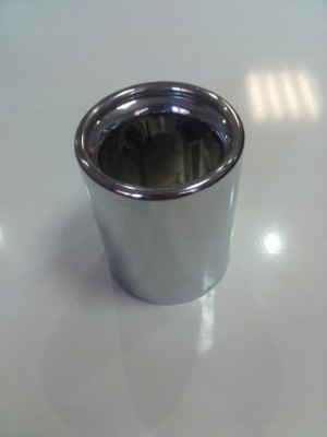 Наконечник выхлоп хром фото №1