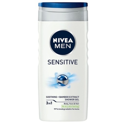 NIVEA Żel pod prysznic męski Sensitive 500ml