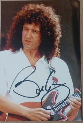 Brian May QUEEN - zdjęcie z autografem