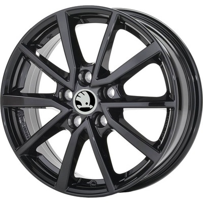 NEW ALLOY WHEELS (TITANIUM) MAKE PLATIN-SKODA 17