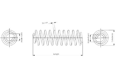 Monroe sp3962 пружина підвіска фото №1