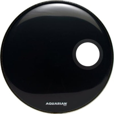 AQUARIAN Ported Bass Off Set Hole Black 22"