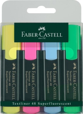 Zakreślacze Faber-Castell 48, 4 kolory
