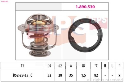 TERMOSTATAS HONDA ACCORD VIII 2.0 I 08-15 