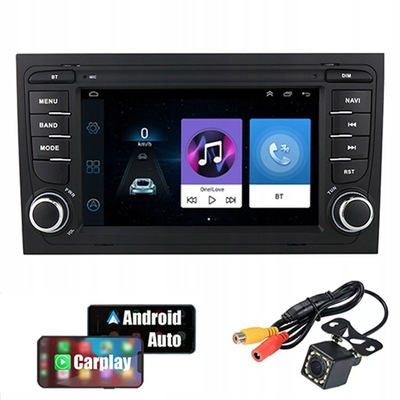 RADIO 2DIN NAVEGACIÓN ANDROID AUDI A4 S4 RS4 B6 B7  