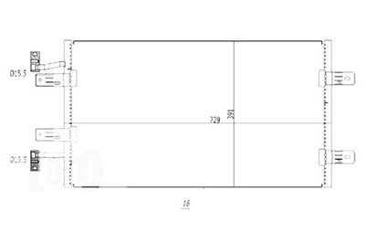 ABAKUS KONDENSATORIUS KONDICIONAVIMO VIVARO A 01- RENAULT TRAFIC II 01- 