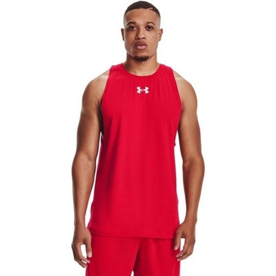 UNDER ARMOUR TANK TOP BASELINE RED CZERWONY M