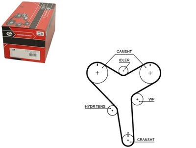 Ремень распределительного вала lexus rx toyota camry sienna 3.0/3. фото №1