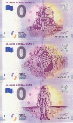 UE -Banknot 0-euro-Niemcy 2018 -50 J.Mondlandung