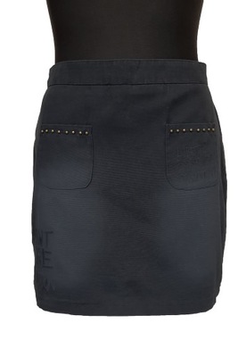 Spódnica czarny jeans z przetarciami DESIGUAL 40