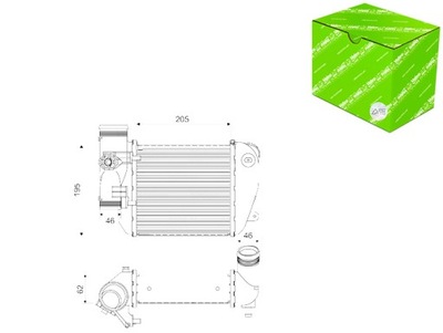 INTERCOOLER RADUADOR AIRE VALEO 818653 AUDI A6 VALEO  