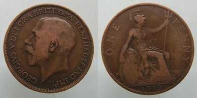 8507. . ANGLIA, JERZY V, ONE PENNY 1919