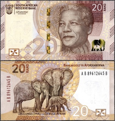 RPA - 20 Rand 2023 * W149 * nowa seria * słonie