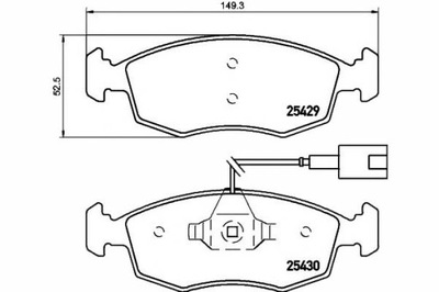 TEXTAR КОЛОДКИ ГАЛЬМІВНІ FIAT ПЕРЕД PUNTO 12- EVO 0