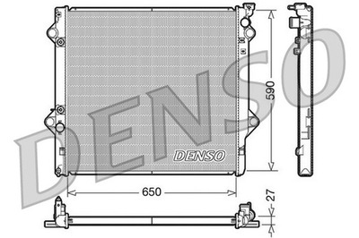 RADUADOR DE AGUA DENSO DRM50047  