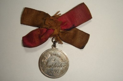 Srebrny medal kurkowy Gildii Strzeleckiej w Neukloster 1897 r.