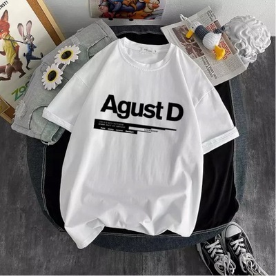 Y2K bluza Agust D koszulka z nadrukiem nowa korea