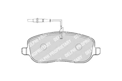 Delphi тормозные колодки тормозные citroen c8 jumpy fiat scud фото №1