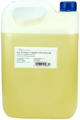 Olej migdałowy ze słodkich migdałów rafinowany 4kg